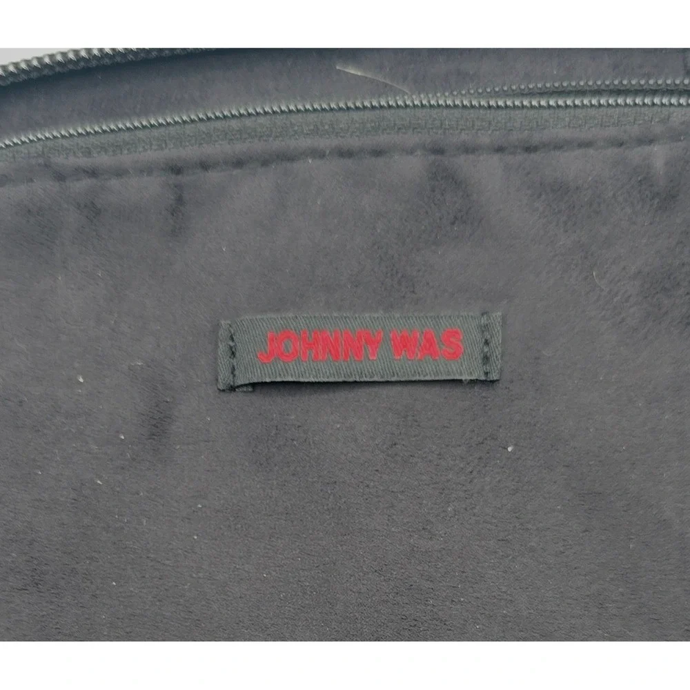 Johnny Was Embroidered‎ Velvet Jewelry Organizer Travel Aztec Case Clutch Boho